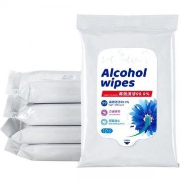 80PCS/Bags Non-Woven Alcohol Disinfection Wet Wipes Disinfectant