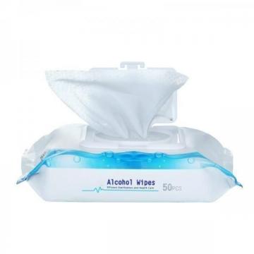 High efficient disinfectant 75% alcohol portable wet wipe for cleaning