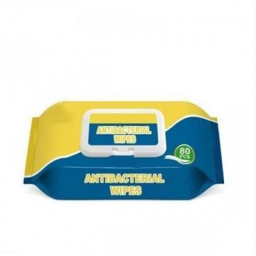 Antibacterial Sanitizing Antiseptic Wet Wipes Without Alcohol