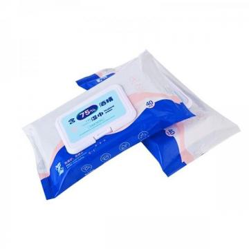 Custom Antiseptic Alcohol Wet Wipes 75% Alcoholic Hand Wipes Per Bag