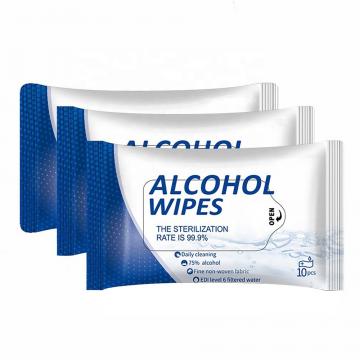 Clean 75% Alcohol Tissue Wipe Plastic Canister Wet Wipe Mini Bucket Hand Sanitizer Wipe