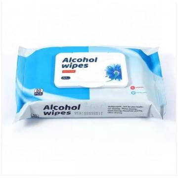 Cleaning Wipes Manufacturer 100PCS 99.9% Sterilization Germ Effect 75% Isopropyl Alcohol Disinfectant Wet Wipes with Bucket Canister Package