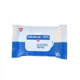 customized single pack 30 count 75% alcohol wet wipes